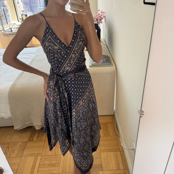 JONATHAN SIMKHAI Scarf Print Wrap Dress - Picture 11 of 13